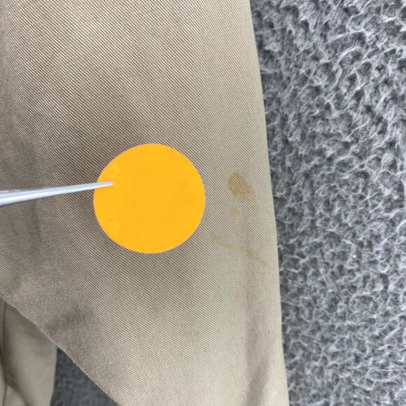 Vintage Gap Pea Coat Trench Jacket Mens Medium Beige Utility Barn Field Academia - Picture 8 of 12